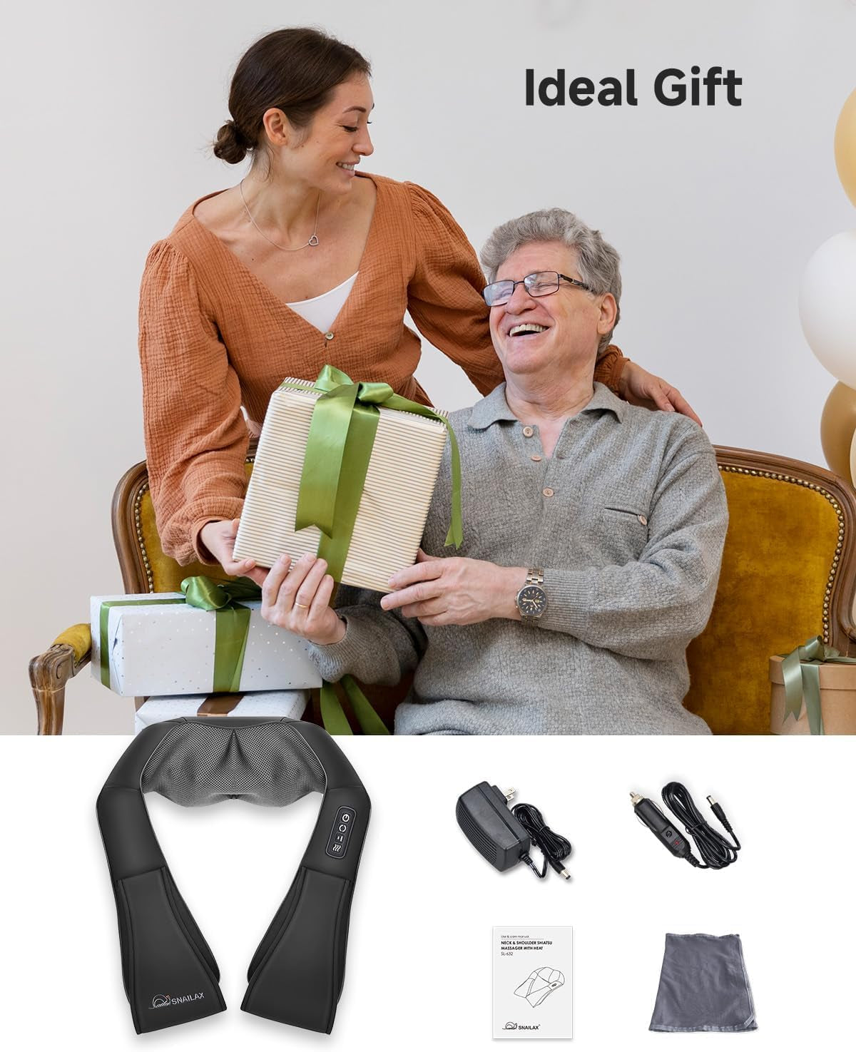 Masajeador Shiatsu De Cuello Y Espalda Con Calor