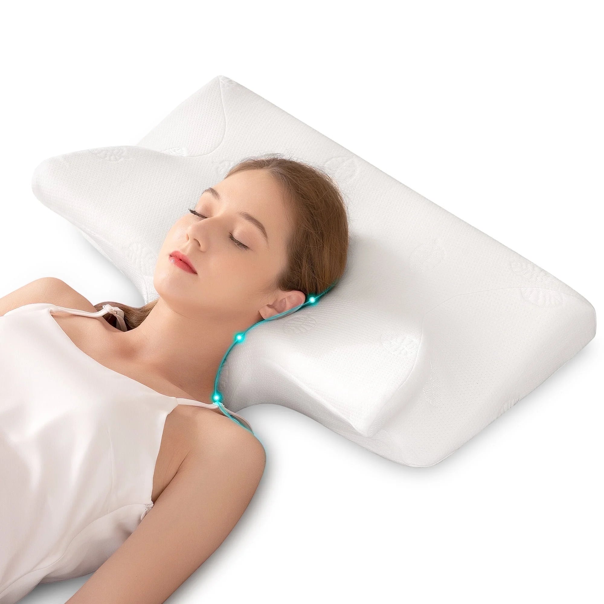 Almohada Cervical Ergonómica De Memory Foam