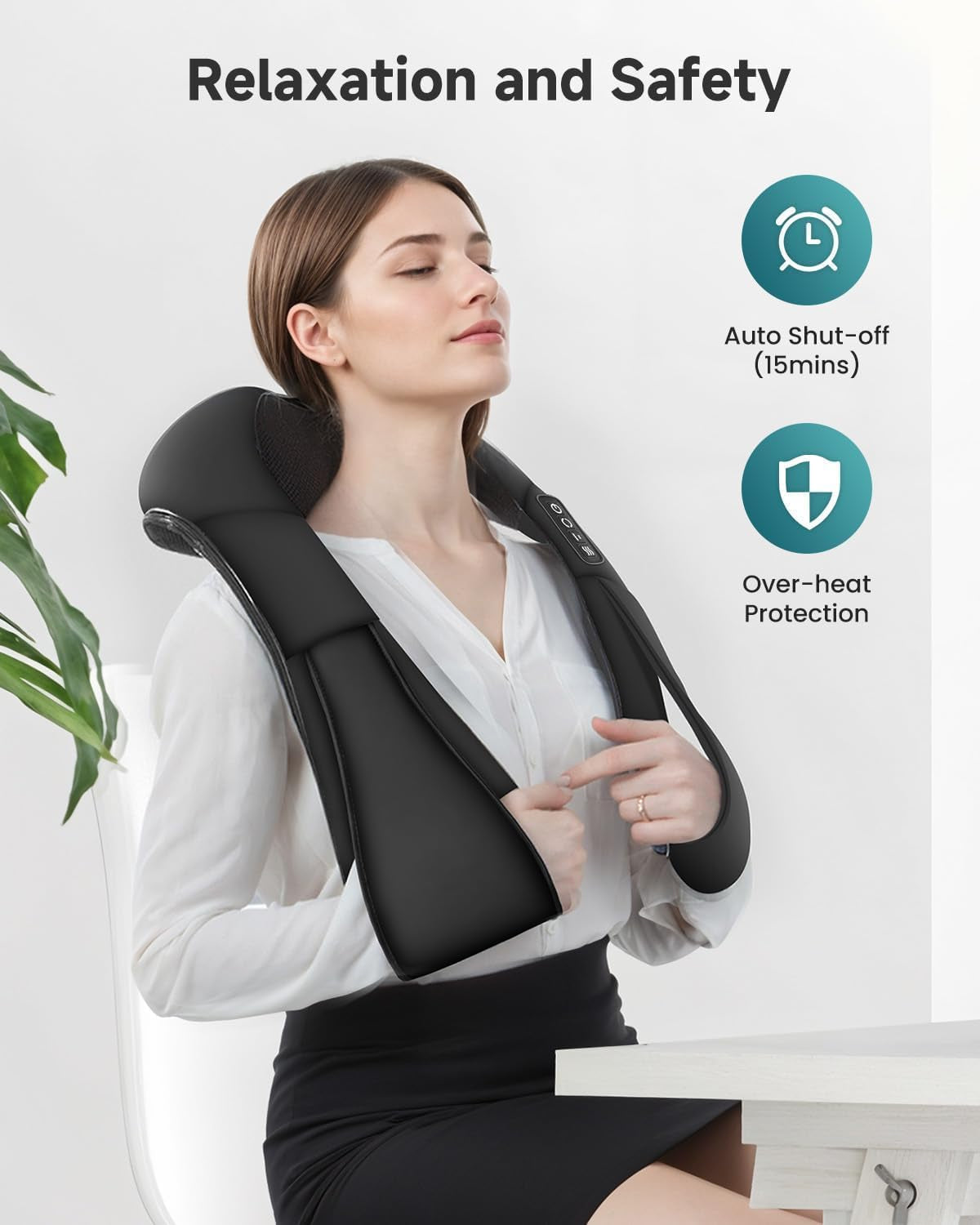 Masajeador Shiatsu De Cuello Y Espalda Con Calor
