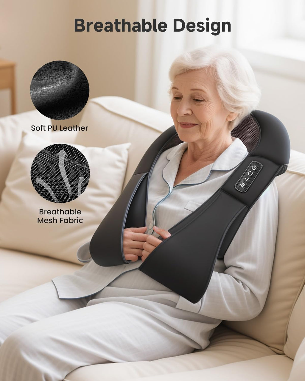 Masajeador Shiatsu De Cuello Y Espalda Con Calor