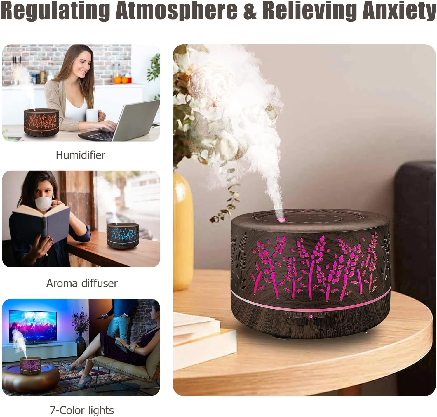 Aura™ — Difusor De Aromas Y Humidificador 600Ml
