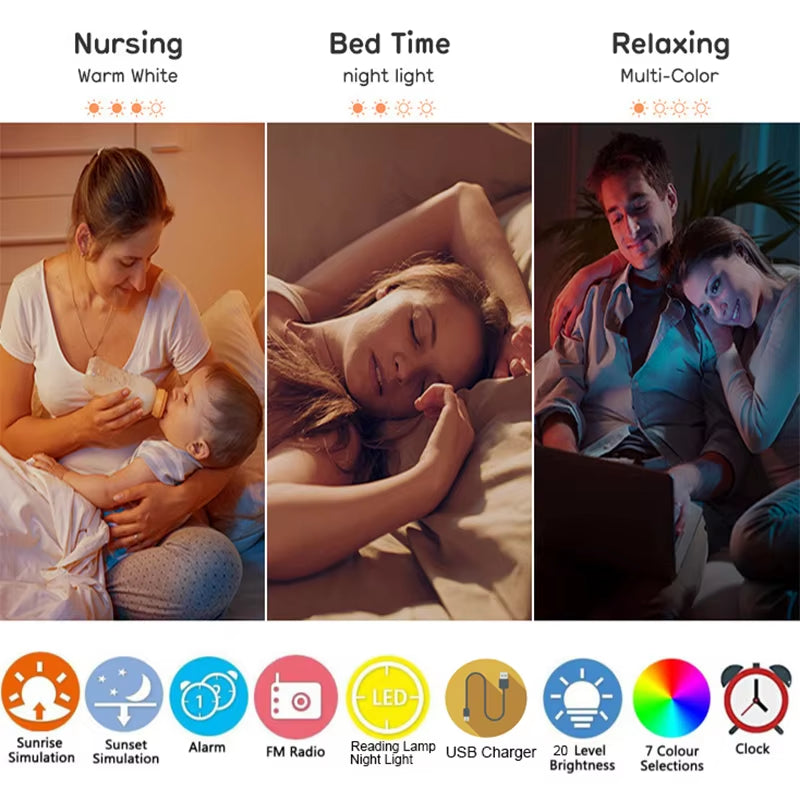 Aurora™ — Despertador De Amanecer Con Luz Natural
